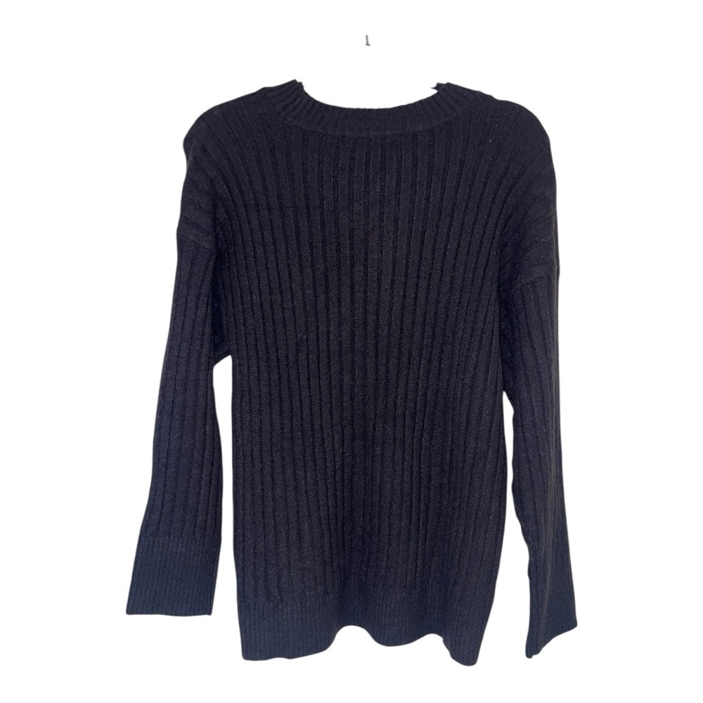 Sanctuary NWT Black Ribbed Crew Neck Sweater - Picture 8 of 13